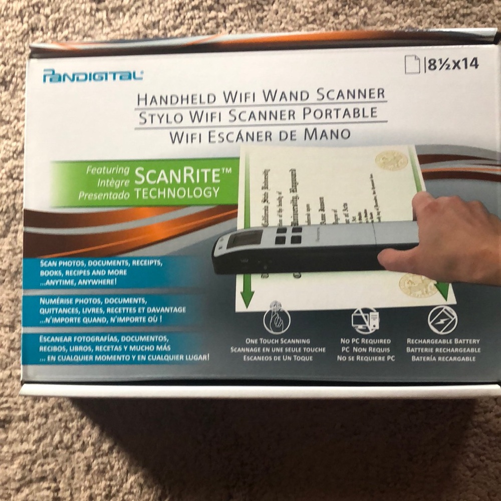 Pandigital hand held scanner NWOT